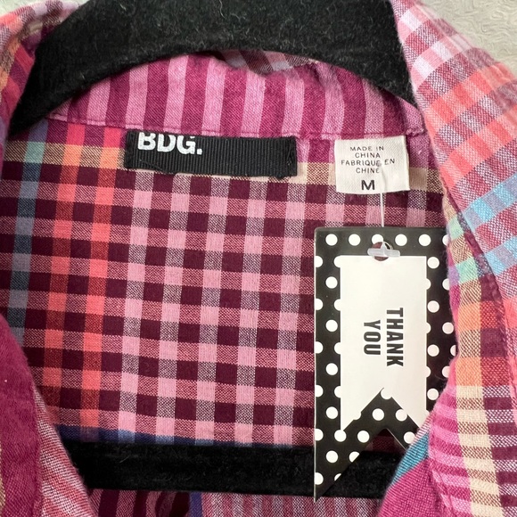 BDG | Lightweight Plaid Button Up Shirt - Picture 5 of 7